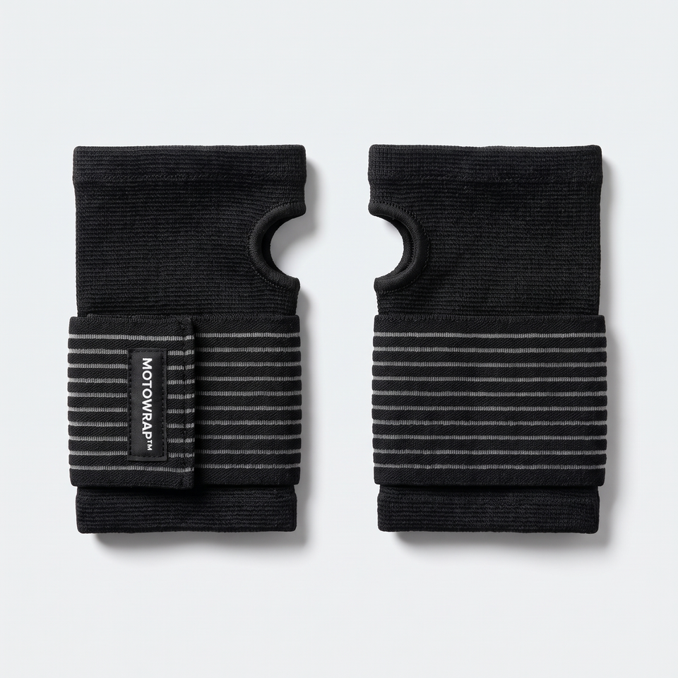 A pair of MotoWrap wrist supports