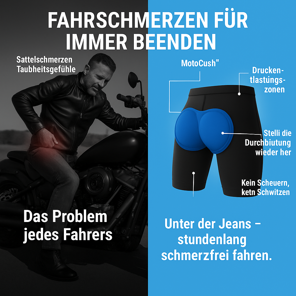 MotoCush™ Motorrad-Shorts